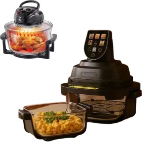 New Touch Screen Digital Crispy Air Fryer Electric Smart Ideal for Oil-Free Cooking with Window Display KA39001
