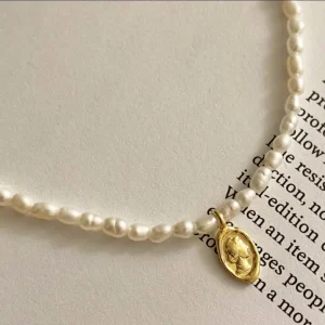 925 Sterling Silver Art Alien Bead Necklace