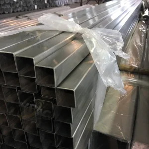 Cabello Cepillado No. 4 Acabado Acero Inoxidable Tubo Rectangular 304 316 Grado 20X40 40X60 40X80 50X100mm Tubo
