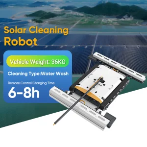Higher Speed Double Efficiency Solar Panel Cleaning Robot Remote Control Water Cleaning for Photovoltaic Panel