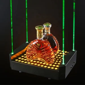 Acrylic Laser Sky Full Stars LED Bottle Presenter Glorifier VIP Display XO champagne Holder for Lounge bar Party Nightclub