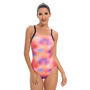 Manufacturer One Piece Swimsuit Female Professional Racing Surfing Swimwear