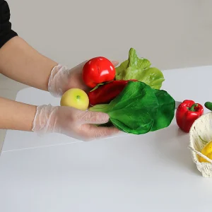 Clinical Hand Anti Bacterial Medical Exam Food Service Household Kitchen Powder Free Finger PVC Vinyl Disposable Gloves