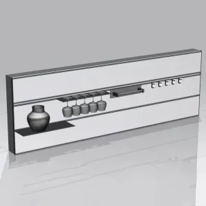 Easy Handle Modular Modern Track Wall Storage System for Bathroom Toiletries