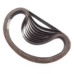 330X10mm 60/80/120/180/240 Grits Black Emery Cloth Silicon Carbide Abrasive Sanding Belts for Polishing Grinding