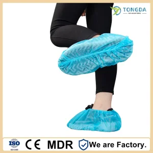 Customized High Elasticity Disposable Nonwoven Lab/Workshop Anti-slip Shoe Cover