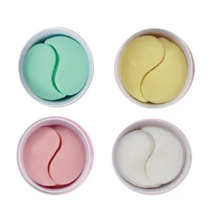 Custom Korean Bio-Collagen Peptides Deep Hydrating Crystal OverNight Eye Sheet Patches Anti-Wrinkle Firming Brightening Dry