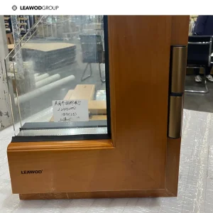 Modern Design Metal Wood Entry Patio Aluminum Wood Glass Front Back Door