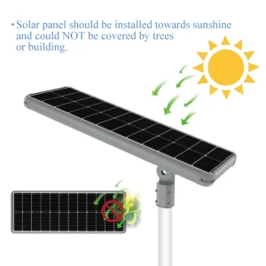 60W, 80W Hot Sales High Lumens IP67 Street Lighting System Waterproof Control System Solar LED Street Lighting