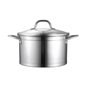 Hot Selling Kitchenware Stainless Steel 201 Capsule Inductional Nonstick Stock Pot Cooking Pot Dutch Oven Casserole