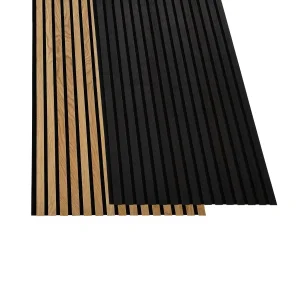 Home Decor Acoustic Slat Acoustic Foam Wooden MDF Panels for Bedroom