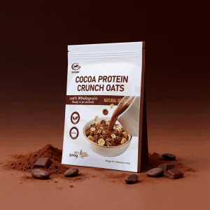 Cocoa Protein Crunch Oat Flakes Instant Breakfast Cereal High Protein Fiber for Kids Baby Adults