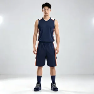 Uniforme esportivo de basquete sem mangas personalizado para o verão, blusas e calças