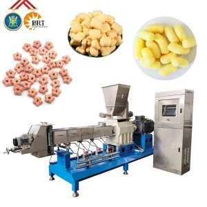 Pillow Bars Sticks Extruder Corn Rice Injection Puffing Snacks Food Processing Machinery Production Line