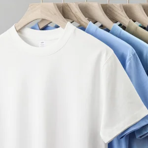 High Quality Heavyweight Cotton Tshirt Tee Custom Screen Printed Oversized Blank Men'S T Shirt Thick Graphic Tshirt