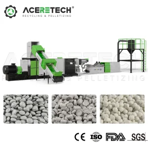 150-200kg/H High Quality Plastic Raffia/Trim/Purge Recycling Shredder&Pelletizing Machine with Siemens PLC