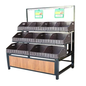 Double-Sided Supermarket Shelf