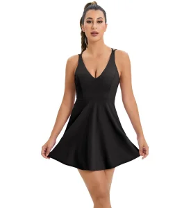 Vestidos de Tênis Femininos Costas Nuas