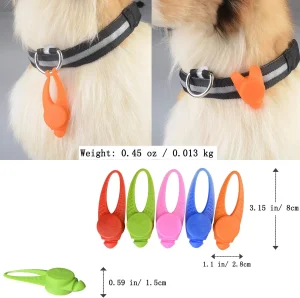 Custom Light up Pet Dog Cat LED Glowing Tag Pendant Collar Light