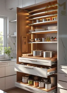 Flexible Kitchen Cabinet System for Dynamic Spaces