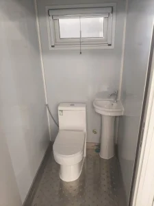 Portable Toilet Unit with Water Tank for Construction Sites and Outdoor Events