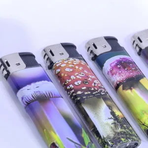Modern Disposable Gas Lighter Classic Electric Cigarette for Smoking Logo Packing for Camping