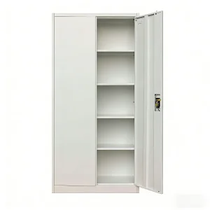 Hot Selling 2-Door Modern Metal Storage File Cabinet 4 Shelves Durable Steel for Office Home Warehouse or Workshop
