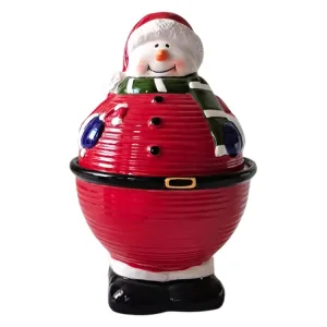 Cheap Christmas Snowman - Shaped Dolomite Storage Jar Manufacturers, Companies
