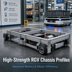 Lightweight RGV Chassis Frame Aluminum Profiles | High-Strength CNC Fabricated Structural Components for AGV Shuttles