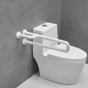 White Bathroom Stainless Steel Hand Rail Toilet Elder Grab Bar for Disabled