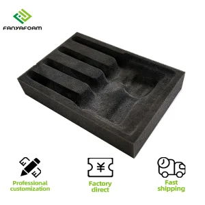 Custom Foam Insert Packaging Black EPE PU EVA Foam Package High Density Polyethylene Foam Insert Packaging