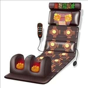 Electric Infrared Massage Mattress Air Pad Roller Electric Full Body Airbag Vibration Stretching Pressure Massage Mat