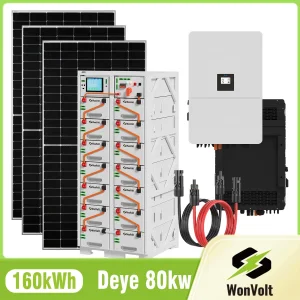 80kw 160kwh Batería Refrigerada por Líquido Emparejada con Inversor Solar para Sistema de Paneles Solares a Gran Escala