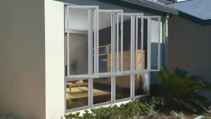 Guangdong Thermal Break Heat Insulation Double Glazed Aluminum French Window Models Profile Casement Window