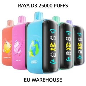 Disposable Vape E Hookah Charger Raya D3 25K Puffs Original ODM Distributor