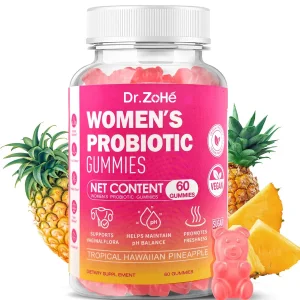 OEM/ODM Feminine Care Hawaiian Pineapple Vegan Gluten-Free Supports Vaginal Flora Maintains pH Balance Women's Probiotic Gummies