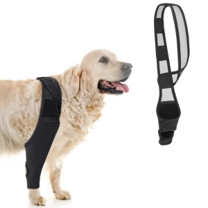Dog Knee Pad Strap Pet Thigh Injury Brace Fixed Protective Gear