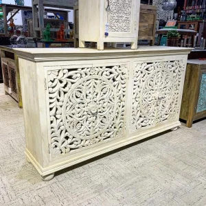Solid Wood Distress Contemporary TV Cabinet