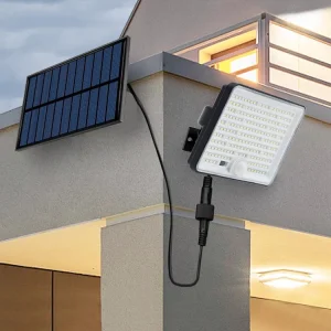 High Quality CE Certified ABS 1.5w Waterproof Outdoor Garden Separated Led Solar Sensor Light With Solar Panel