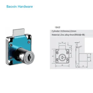 138 Furniture Hardware Kitchen Cabinet Glass Door Lock Drawer Lock