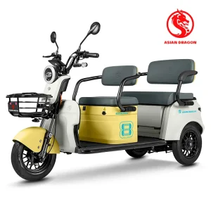 China ASIAN DRAGON Yellow-White Electric Tricycle