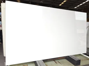 Nano Glass Crystal Stone Pure White Calacatta Veins Good Quality for Tables Countertops