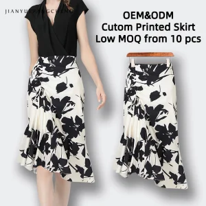 Womens Floral Contrast Color Midi Dress