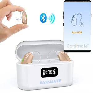 Bluetooth Wireless Best Digital Hearing Aid for The Deaf People Ear Machine Buy Wholesale Price Earsmate G29 Phone APP and Calls Music Streaming