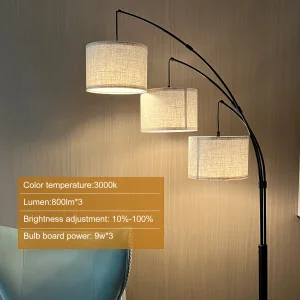 Dimmable Arc Floor Lamp