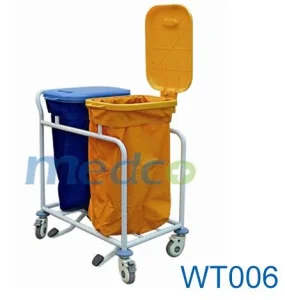 Hospital Stainless Steel Dressing Trolley Dirty Clothes