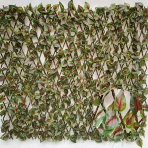 High-Quality garden Expandable artificial plastic laurel leaves trellis bamboo panel boxwood mat Ivy Privacy Fence fencing hedge Manufacturers, Suppliers