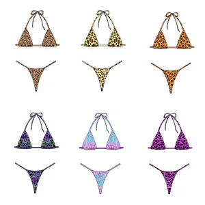 Custom Swimwear Manufacturer Women Swimming Suit Anti-chlorine Eco Friendly Printed Swimsuit Two Piece Bikini Set For Beach