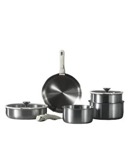 Cookware Manufacture New Design Ceramic Cooking Pan Cookware Set with Detachable Handle