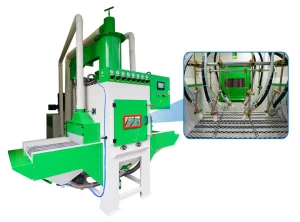 Automatic Sandblasting Machine Conveyor Belt Sand Blasting System for Rust Removing